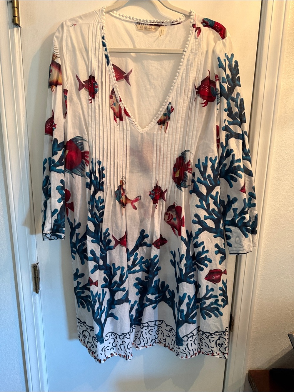 Super cute beach vibe dress or swimsuit coverup by Soft Surroundings.